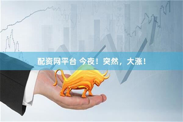 配资网平台 今夜！突然，大涨！